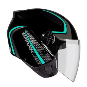 CAPACETE EBF SPARK-JET-SPEED-PRETO-COM-TIFFANY
